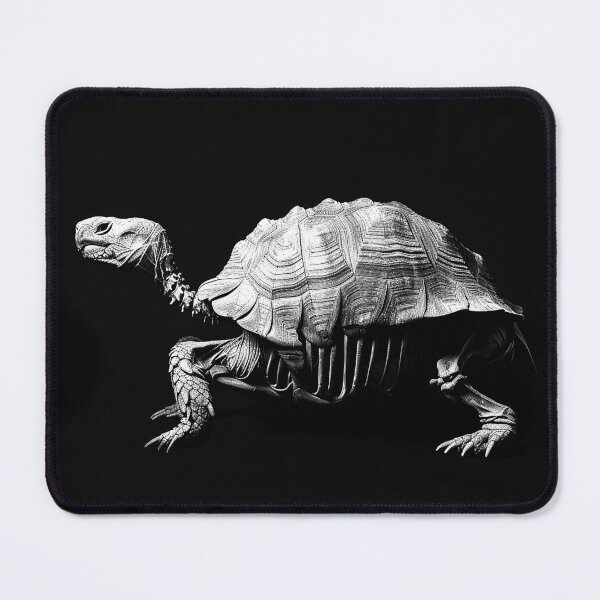 Item preview, Skeletal Tortoise Gothic Turtle Anatomy Black and White Art Design designed and sold by inkoutninja.