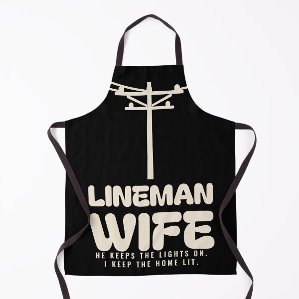 Item preview, Lineman Wife He Keeps The Lights On Power Lineman Gift designed and sold by TerhuneSupplyCo.