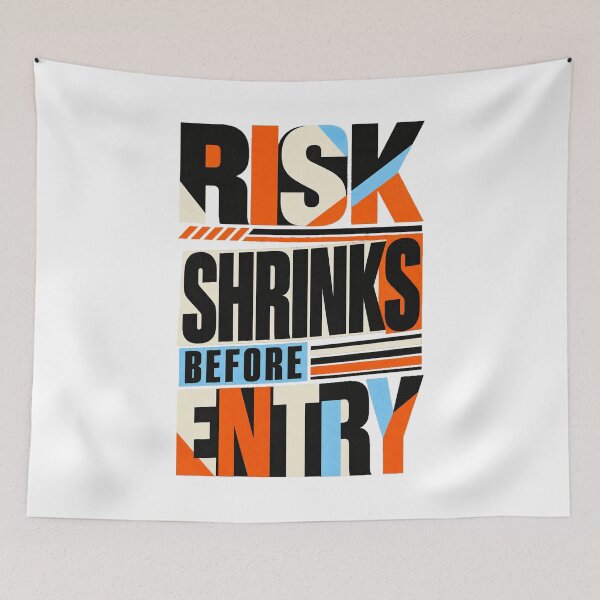 Item preview, Risk Shrinks Before Entry Swiss Trading Discipline designed and sold by VolatilityEdge.