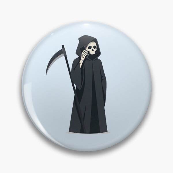 Item preview, Grim Reaper Talking on the Phone designed and sold by SweetLilith.