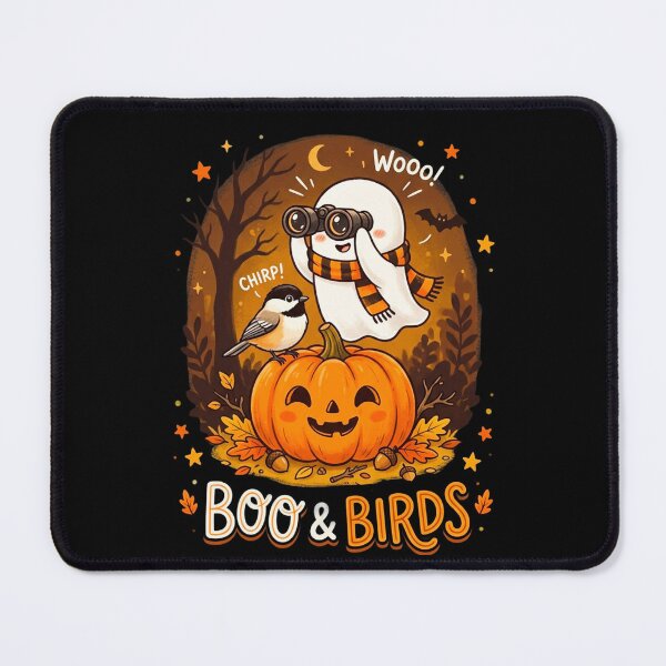 Item preview, Boo and Birds Cute Ghost Birdwatching Halloween designed and sold by 519xdesign.