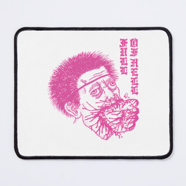 Item preview, Pink Spike Hair Face Glowing Line Artwork designed and sold by LeagueMarket.