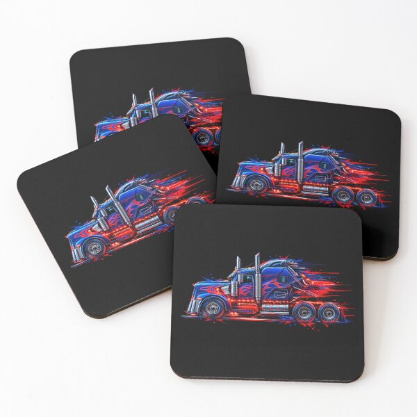 Item preview, Cyberpunk Semi Truck Flames designed and sold by Prism--Fashion.
