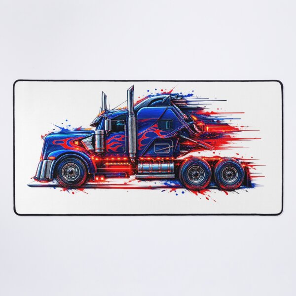 Item preview, Cyberpunk Semi Truck Flames designed and sold by Prism--Fashion.