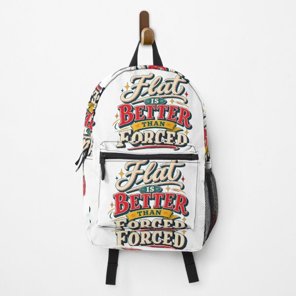Item preview, Flat Is Better Than Forced Retro Trader Patience designed and sold by VolatilityEdge.