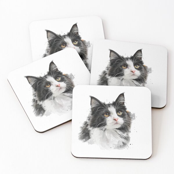 Item preview, Cat | Black & White Cat | Minimal Pet Aesthetic Art designed and sold by Mandayartstudio.