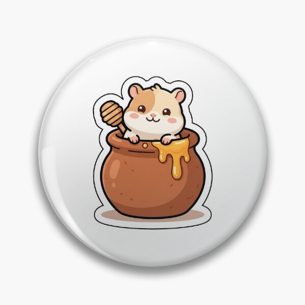 Item preview, Honey Pot Hamster - Sweet Little Rodent Animal Sticker designed and sold by SimpleP.