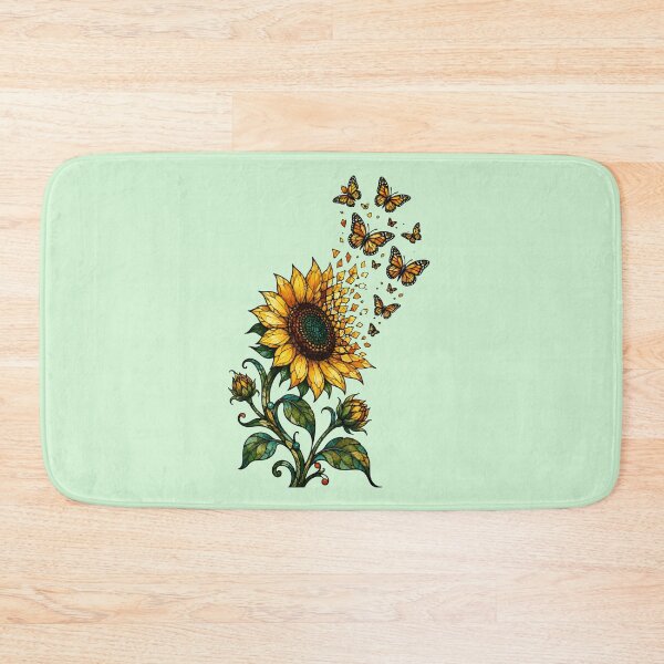 Item preview, Bloom Into Freedom – Sunflower Butterfly Transformation designed and sold by NinaCreator.