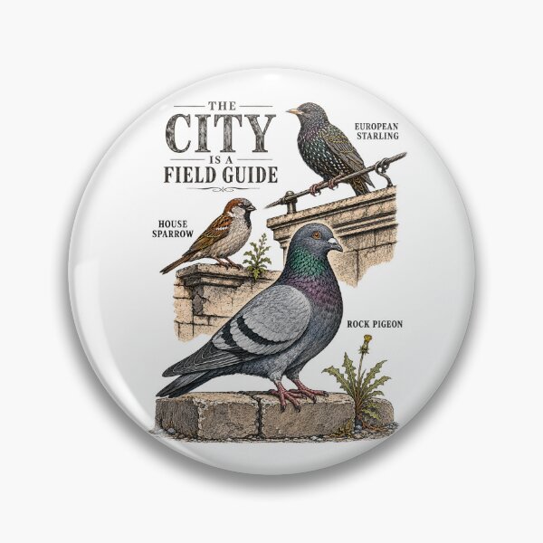Item preview, The City Is a Field Guide – Vintage Urban Birds designed and sold by SquatchPrintsCo.