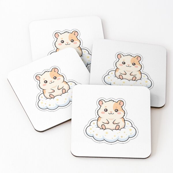 Item preview, Fluffy Dream Cloud Hamster - Sleepy Celestial Animal Sticker designed and sold by SimpleP.