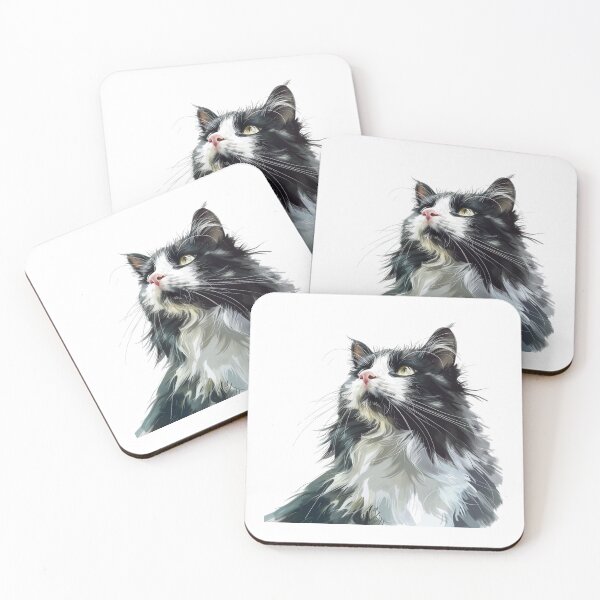 Item preview, Cat | Black & White Cat | Minimal Pet Aesthetic Art designed and sold by Mandayartstudio.