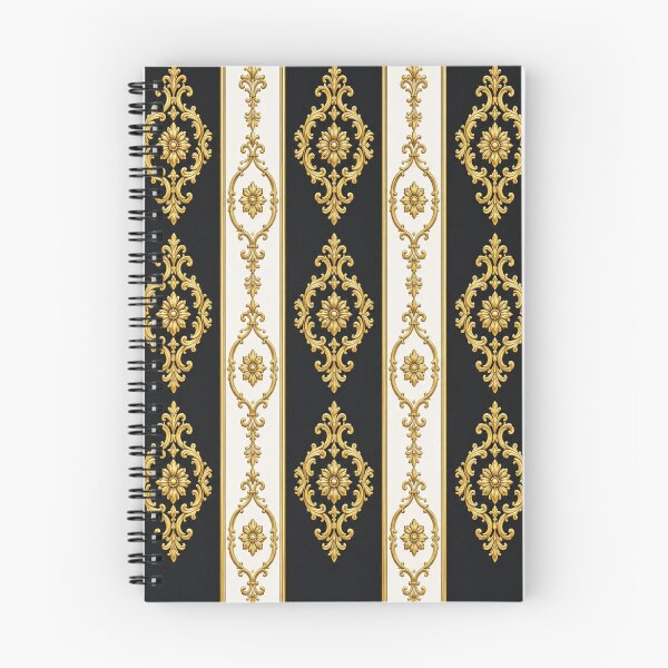 Item preview, White & Black Striped Gold Baroque designed and sold by DesignsByPrnces.