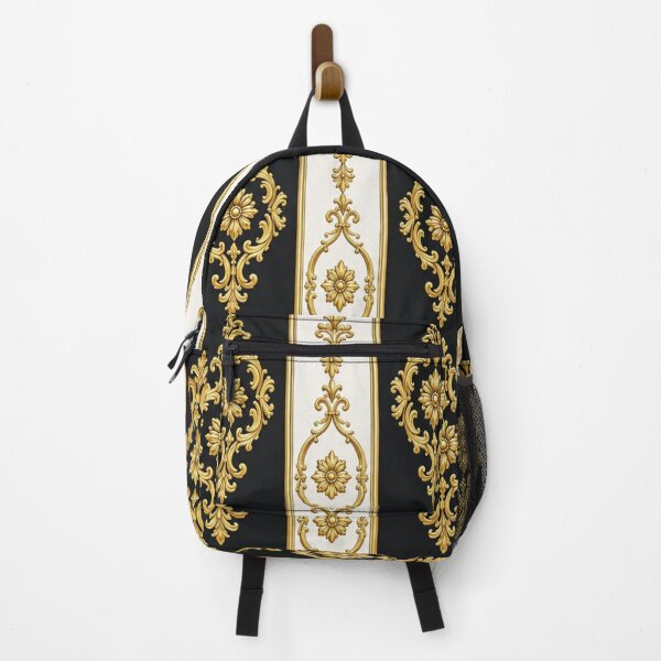 Item preview, White & Black Striped Gold Baroque designed and sold by DesignsByPrnces.