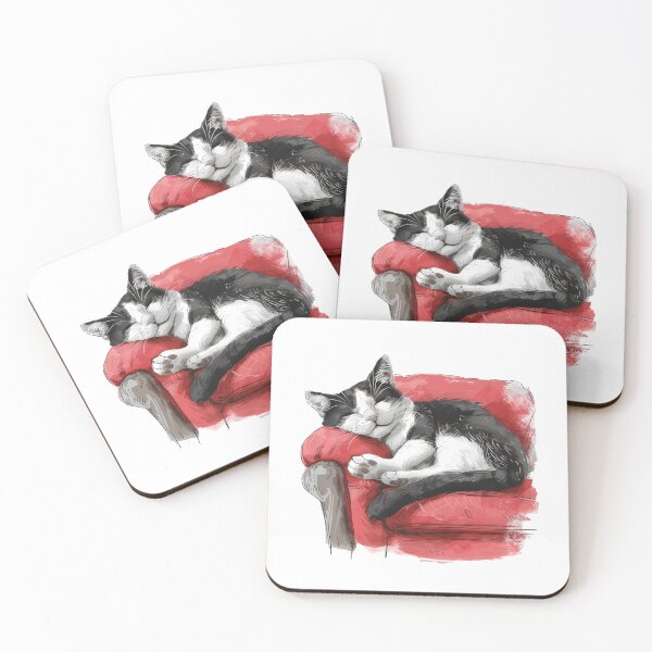Item preview, Cat | Black & White Cat | Minimal Pet Aesthetic Art designed and sold by Mandayartstudio.