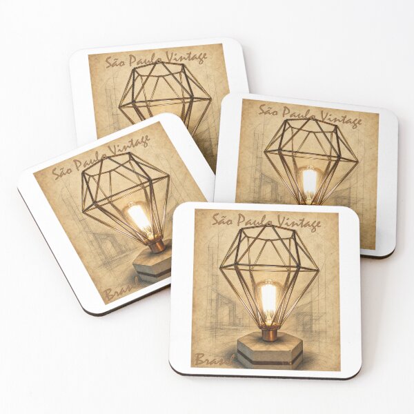 Item preview, Sao Paulo Vintage – Diamond Geometric Copper Lamp with Edison Bulb – Art Deco Decor designed and sold by Sampa In Focus.