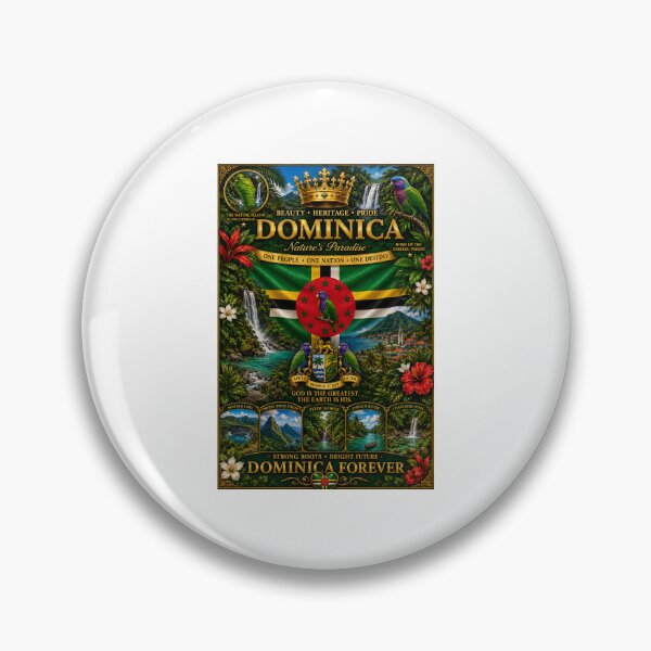Item preview, Dominica Nature Island Pride – Caribbean Heritage  designed and sold by     Crowned Canvas Studio ⭐ .