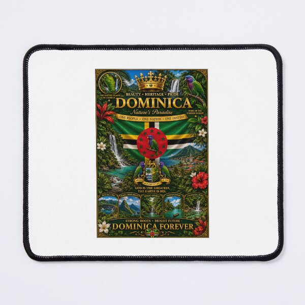 Item preview, Dominica Nature Island Pride – Caribbean Heritage  designed and sold by     Crowned Canvas Studio ⭐ .