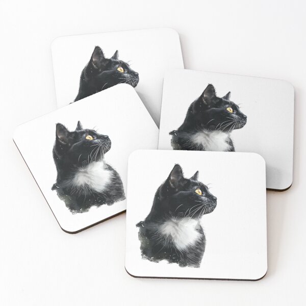 Item preview, Cat | Black & White Cat | Minimal Pet Aesthetic Art designed and sold by Mandayartstudio.