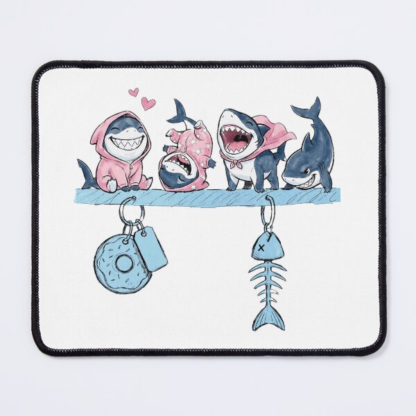 Item preview, Cute Cartoon Sharks Pajama Party Charm designed and sold by anamartineze.