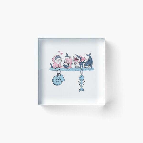 Item preview, Cute Cartoon Sharks Pajama Party Charm designed and sold by anamartineze.
