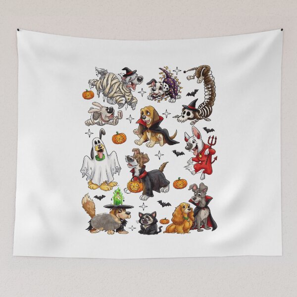 Item preview, Cute Halloween Dogs Party Design designed and sold by anamartineze.