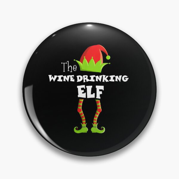 Item preview, Wine Drinking Elf Holiday Funny Christmas Design designed and sold by macvwsawada.