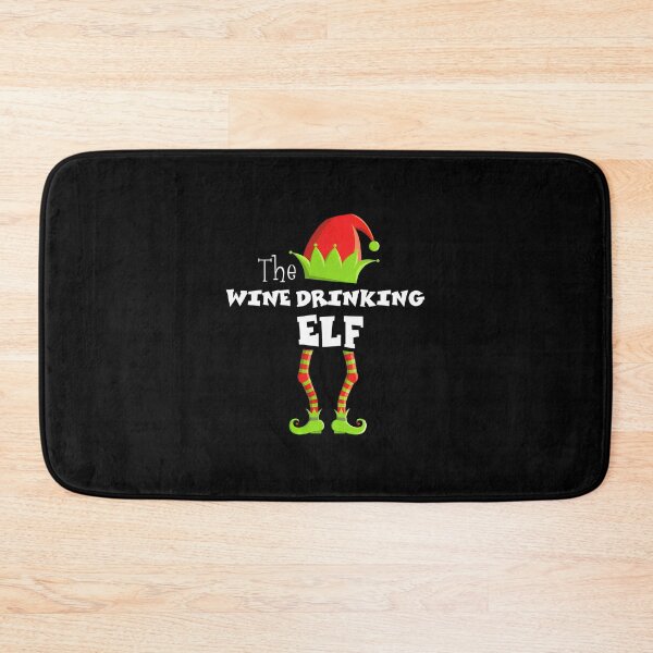 Item preview, Wine Drinking Elf Holiday Funny Christmas Design designed and sold by macvwsawada.