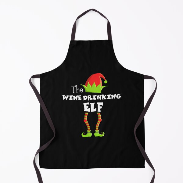 Item preview, Wine Drinking Elf Holiday Funny Christmas Design designed and sold by macvwsawada.