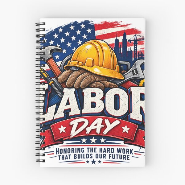 Item preview, Vintage Labor Day Hard Work American Worker Patriotic designed and sold by CreativeNest Prints.