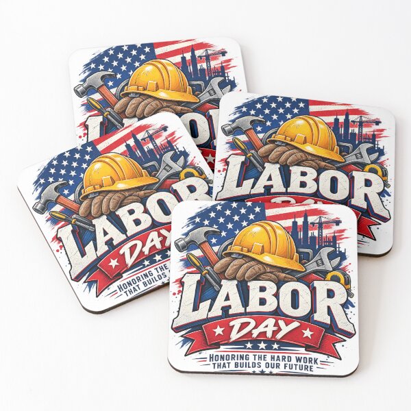 Item preview, Vintage Labor Day Hard Work American Worker Patriotic designed and sold by CreativeNest Prints.