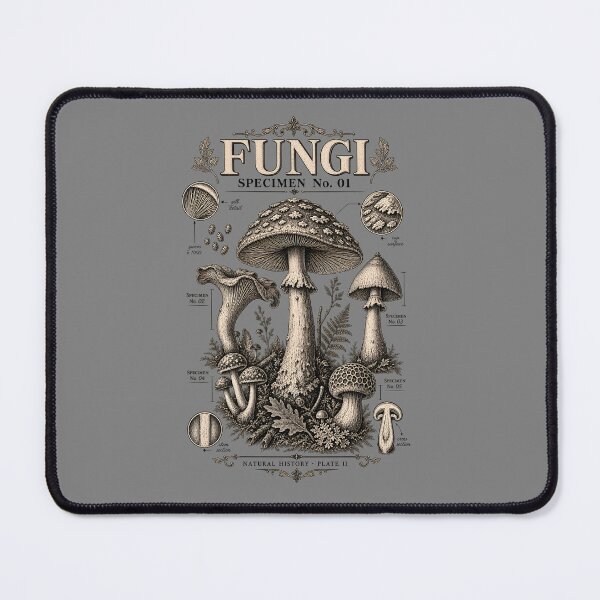 Item preview, Fungi Specimen No. 01 – Vintage Mycology Scientific Plate designed and sold by AmiGraph.