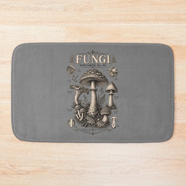 Item preview, Fungi Specimen No. 01 – Vintage Mycology Scientific Plate designed and sold by AmiGraph.