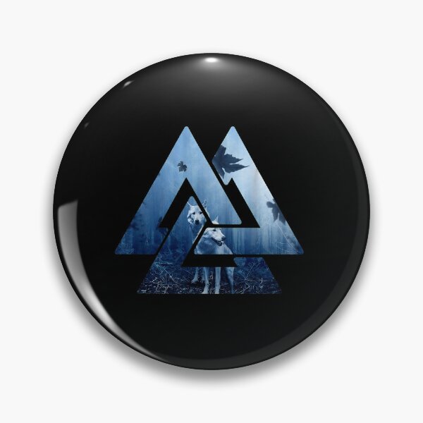 Item preview, Wolf Valknut Forest Mystical Symbol Design designed and sold by macvwsawada.