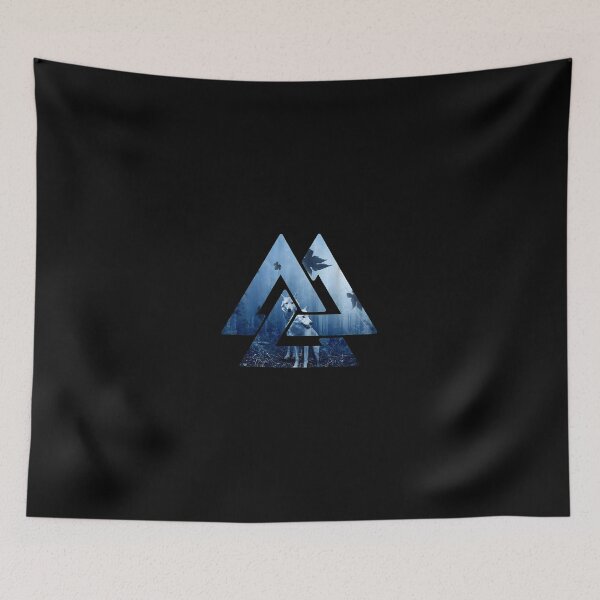 Item preview, Wolf Valknut Forest Mystical Symbol Design designed and sold by macvwsawada.
