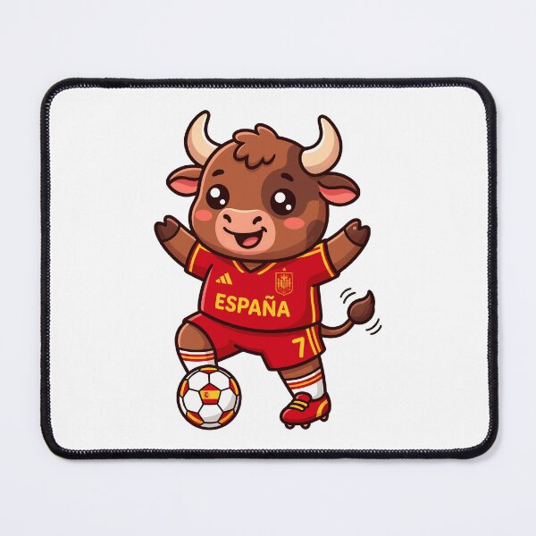 Item preview, Cute Bull Soccer Fan designed and sold by Rowyn1998.