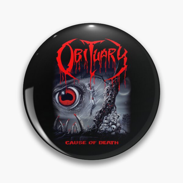 Item preview, Obituary Cause Of Death Death Metal Horror Dark designed and sold by Shamy-v8.