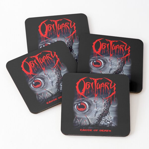 Item preview, Obituary Cause Of Death Death Metal Horror Dark designed and sold by Shamy-v8.