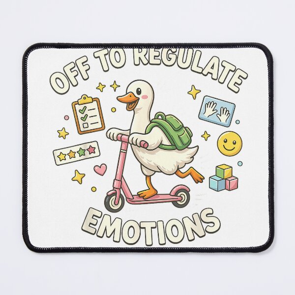 Item preview, Off to Regulate Emotions Funny Goose ABA Therapy Therapist T-Shirt designed and sold by TheMAQ.
