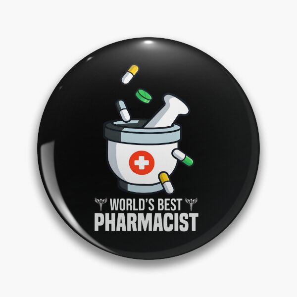 Item preview, World's Best Pharmacist Mortar Pestle Pill Design designed and sold by aucesangl.