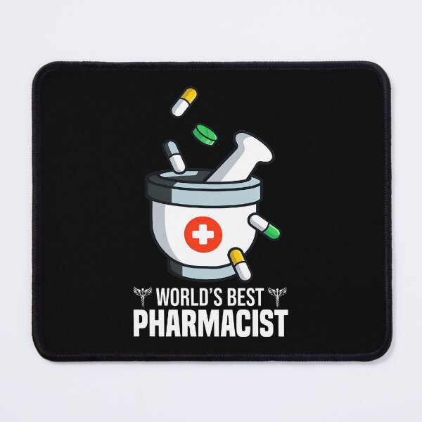 Item preview, World's Best Pharmacist Mortar Pestle Pill Design designed and sold by aucesangl.