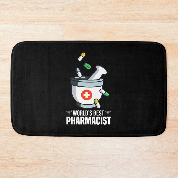 Item preview, World's Best Pharmacist Mortar Pestle Pill Design designed and sold by aucesangl.