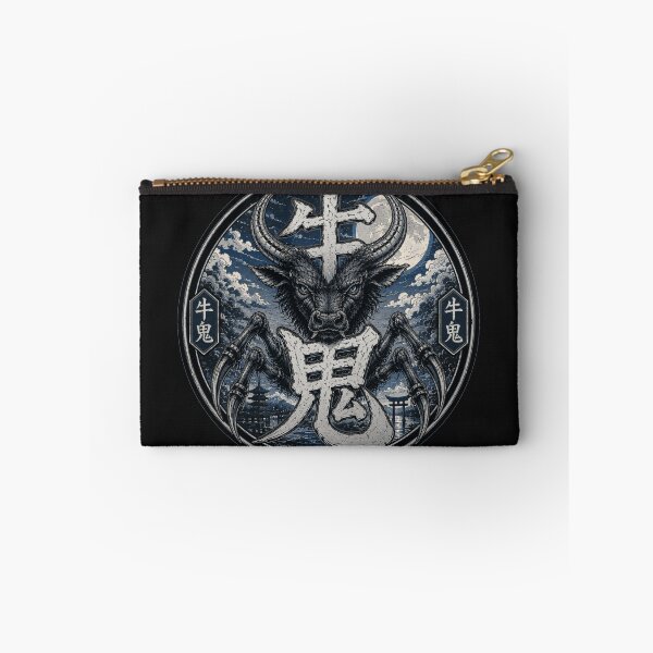 Item preview, USHI-ONI GUARDIAN OF THE SILVER MOON JAPANESE KANJI YOKAI ART designed and sold by Handcan.