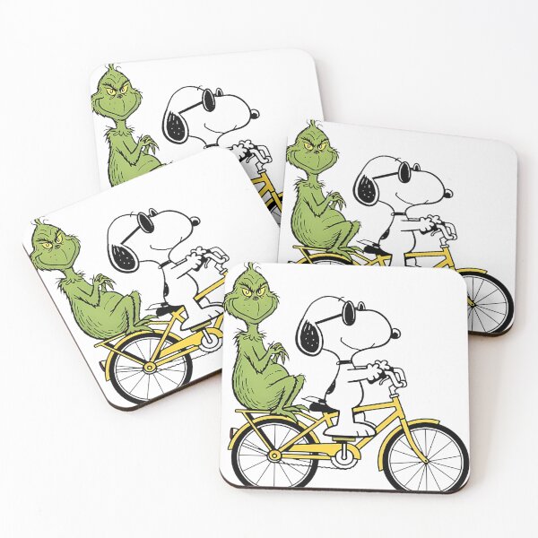 Item preview, Snoopy Riding Bike With The Grinch designed and sold by Triskelion-shop.