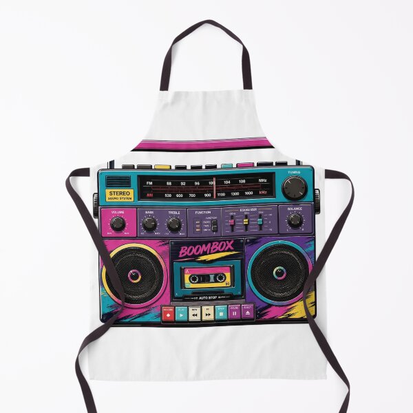Item preview, Colorful Retro Boombox Vintage 80s Music Graphic designed and sold by LarkLeaf.