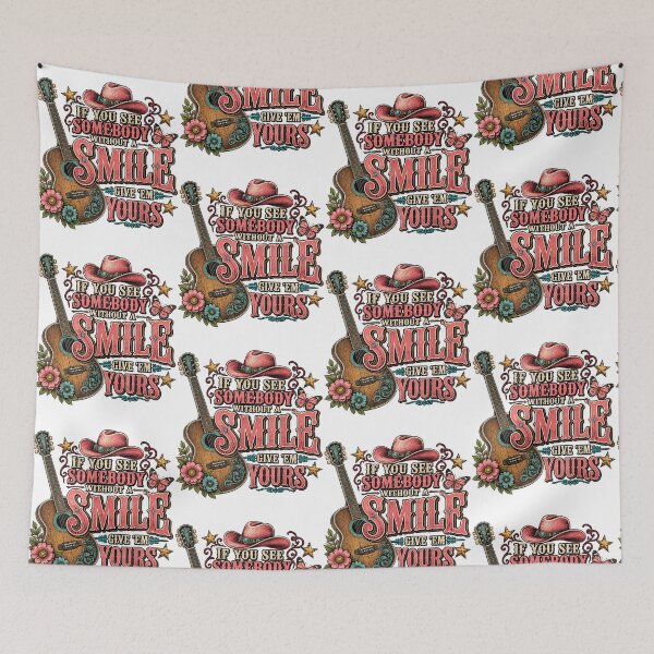 Item preview, If You See Somebody Without A Smile Give ’Em Yours Quote designed and sold by Glow-Paw-Studio.