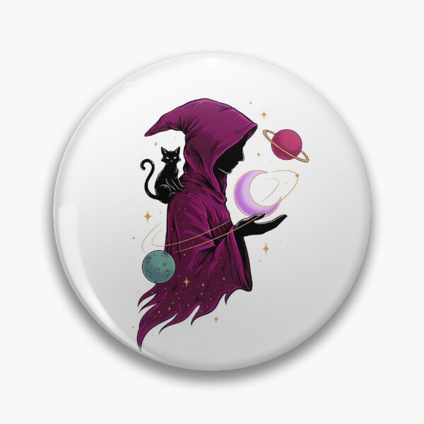 Item preview,  Witching Hour Cosmic Witch T-Shirt | Halloween Space Graphic Tee v6 designed and sold by DarylWelsh2024.