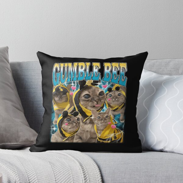 Item preview, Cat In Bee Outfit Collage Blue Lightning Flash designed and sold by Glaeshur.