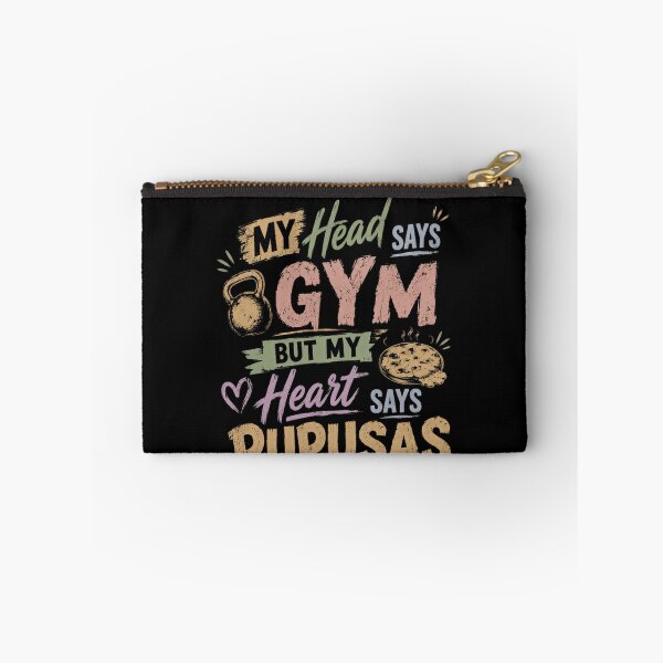 Item preview, My Head Says Gym But My Heart Says Pupusas Salvadoran Food Fitness Humor designed and sold by JonesFlora2025.
