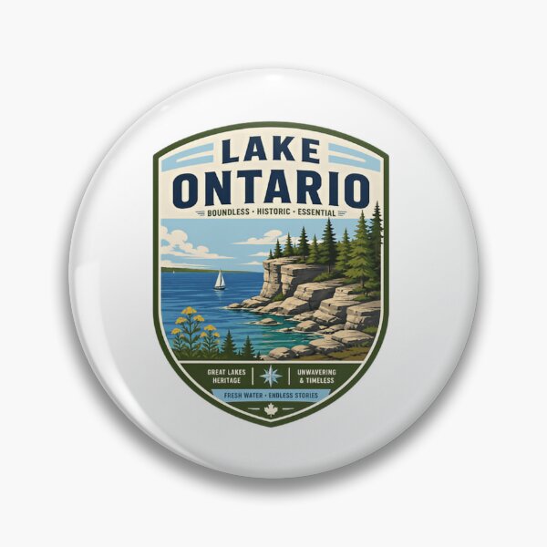 Item preview, Lake Ontario Great Lakes Travel Souvenir Boundless Historic Essential designed and sold by Star3NowForMe.