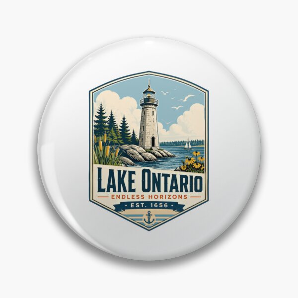 Item preview, Lake Ontario Endless Horizons Est. 1656 Great Lakes Lighthouse Travel Nautical designed and sold by Star3NowForMe.
